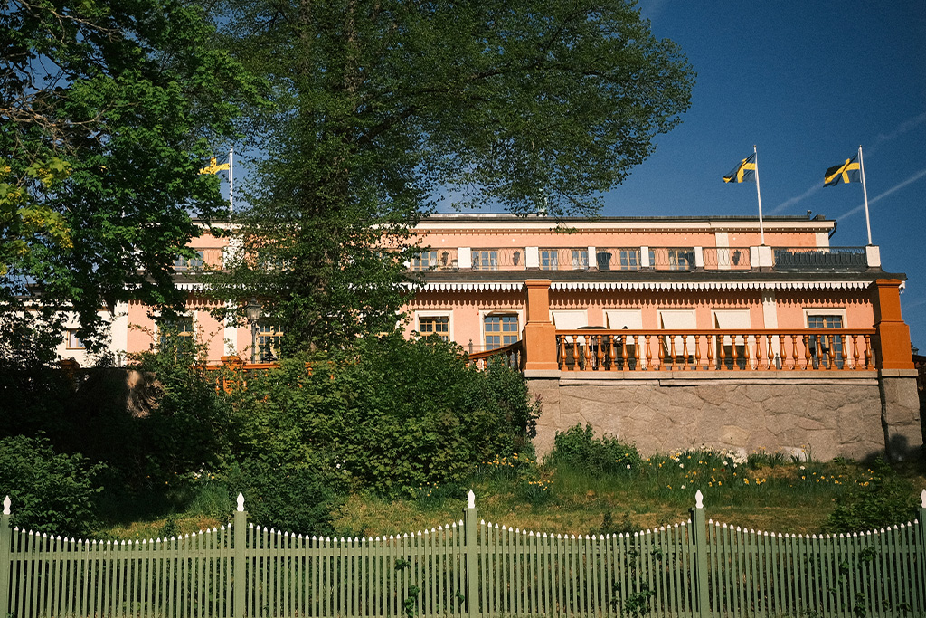 Hotel Hasselbacken facade seen from Djurgårdsvägen